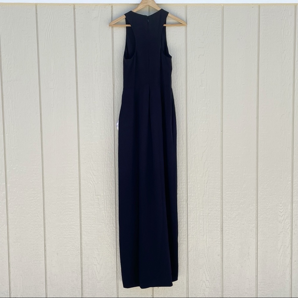 Dress The Population | NWT Ariel Racerback Faux Wrap Crepe Gown - Picture 5 of 10
